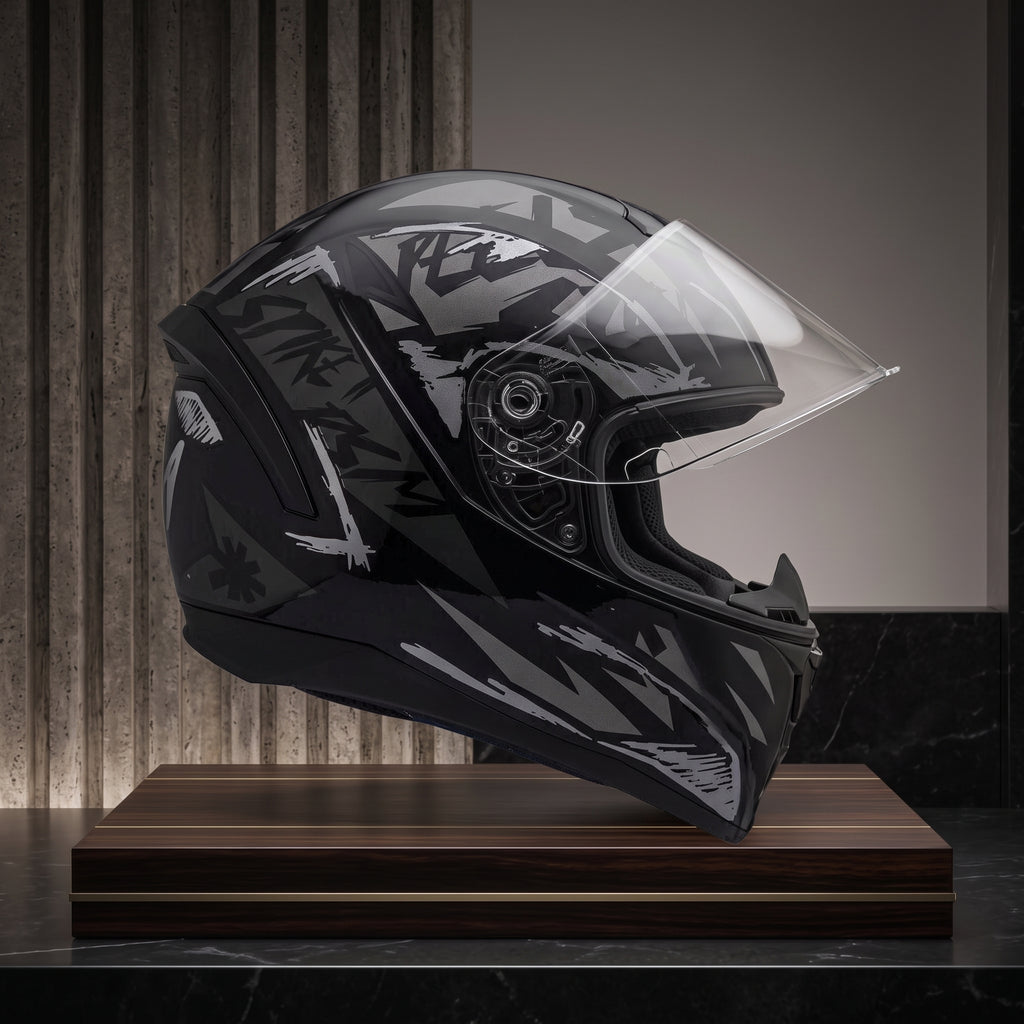 Capacete Peels Spike 2 DSM Preto/Grafite - Foto showcase lateral
