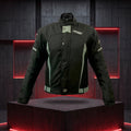 Jaqueta Xtroy JK37 preta com detalhes cinza - frontal com logo Xtroy e protetores CE