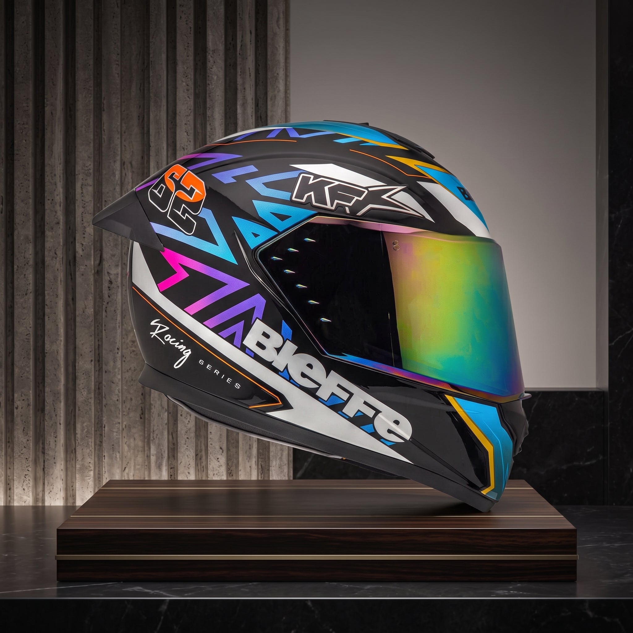 Capacete Bieffe B-12 Target - Foto showcase lateral