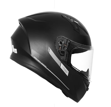 Capacete Xtroy FF526 Solid Preto Fosco - Vista lateral direita