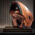Capacete Taurus Zarref Laranja Escamoteável