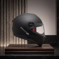 Capacete Fly Drive 2 HG Classic Preto Fosco - Vista lateral em expositor