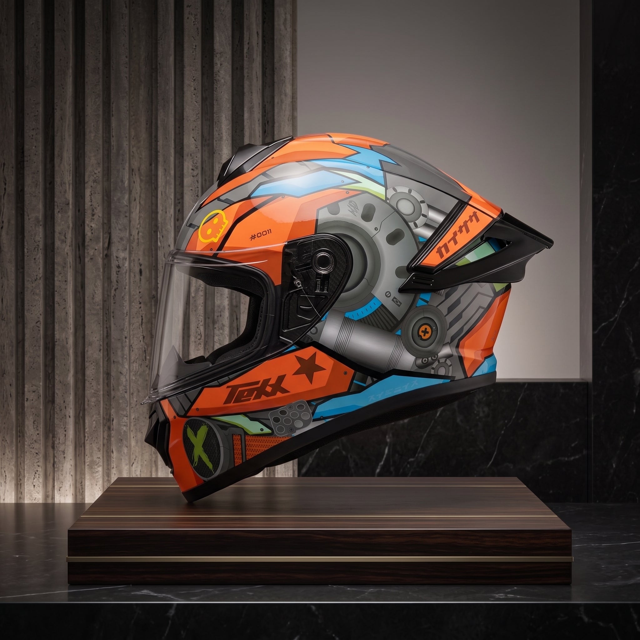 Capacete TEXX Spihe Gear - Foto showcase lateral