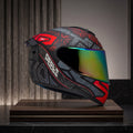 Capacete Peels Icon 23 Ekko Preto Fosco/Marsala - Foto showcase lateral