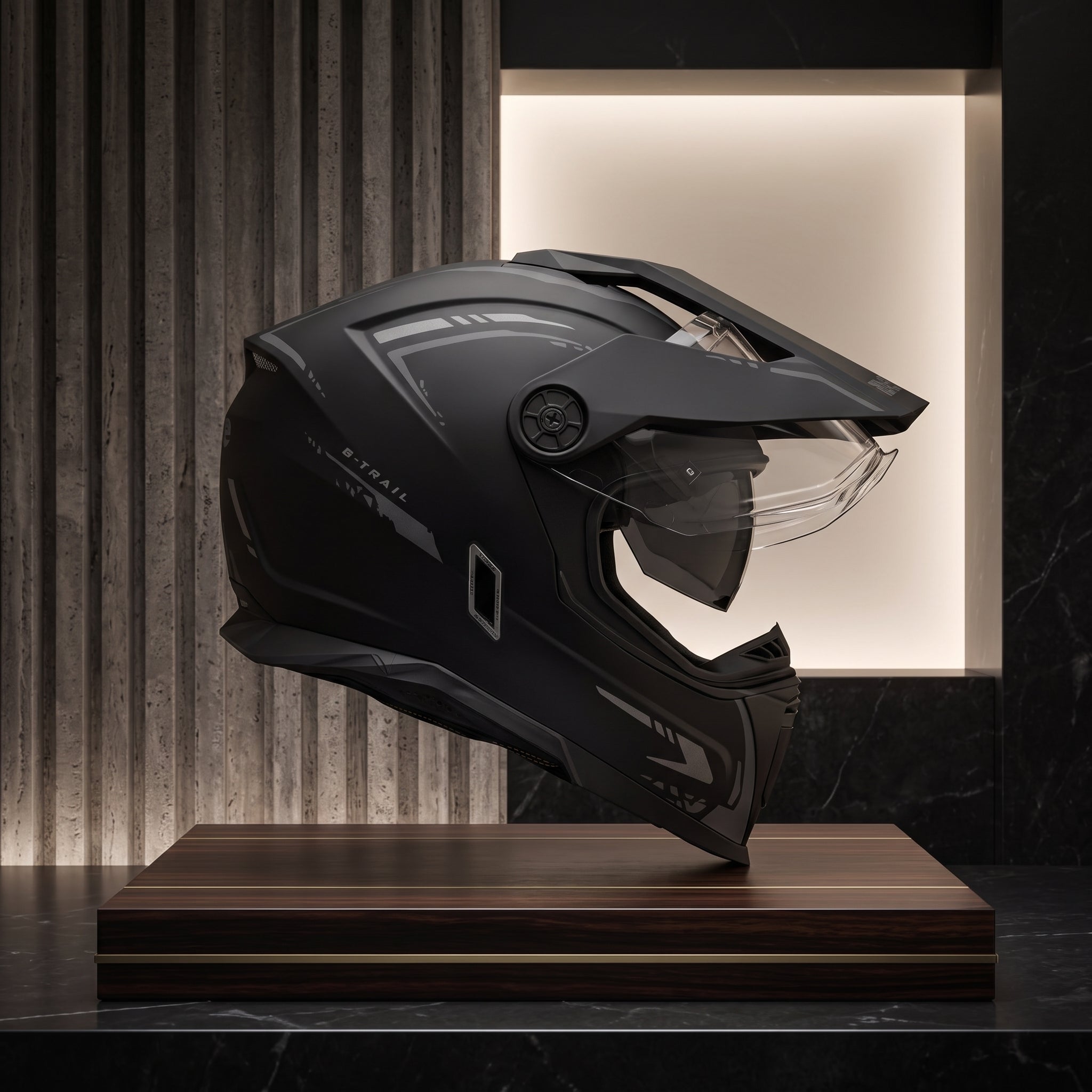 Capacete Bieffe B-Trail Authentic Preto Fosco - Foto showcase premium