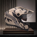 Capacete Bieffe B-Trail Conquest Areia/Preto - Foto showcase lateral