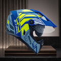 Capacete Bieffe B-Trail Defender Cinza Moon Fosco/Azul - Foto showcase lateral