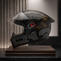 Capacete Bieffe B-12 Imperium Preto/Dourado - Foto showcase premium