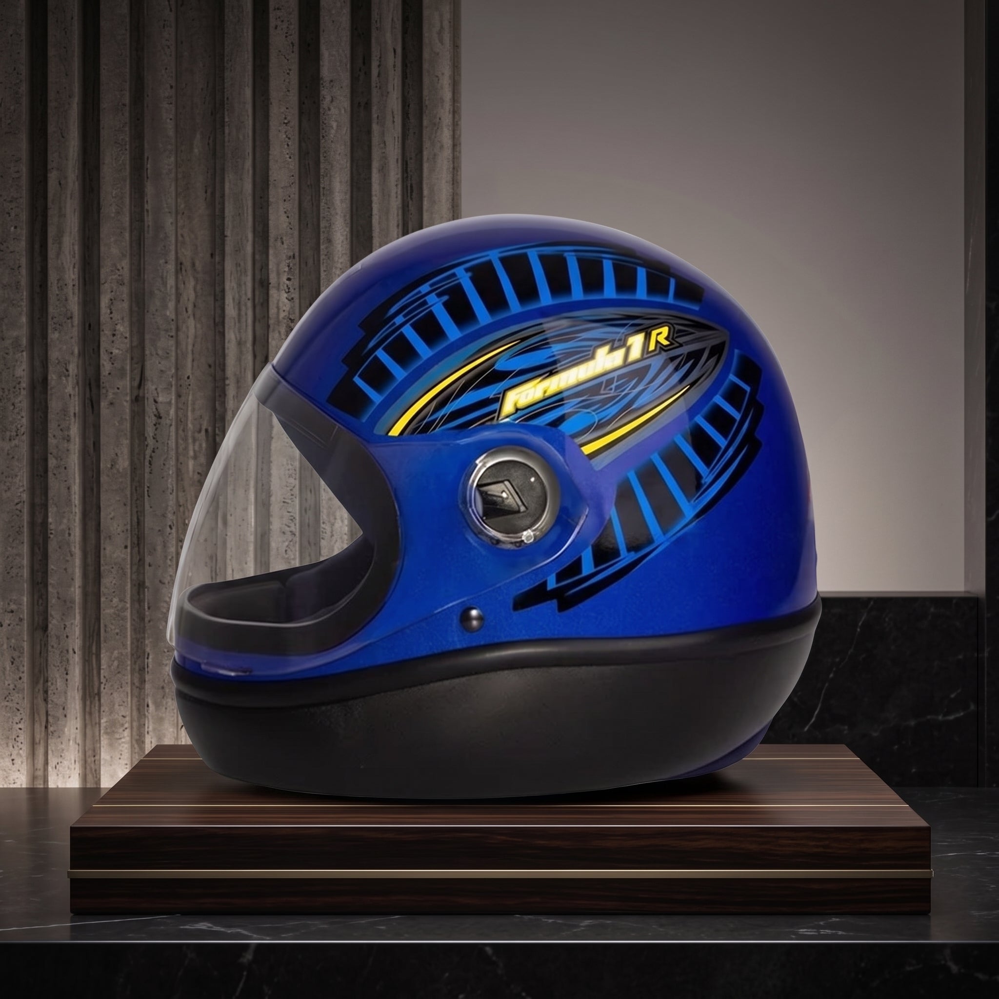 Capacete Taurus Formula 1R Graphic Azul - exposição premium