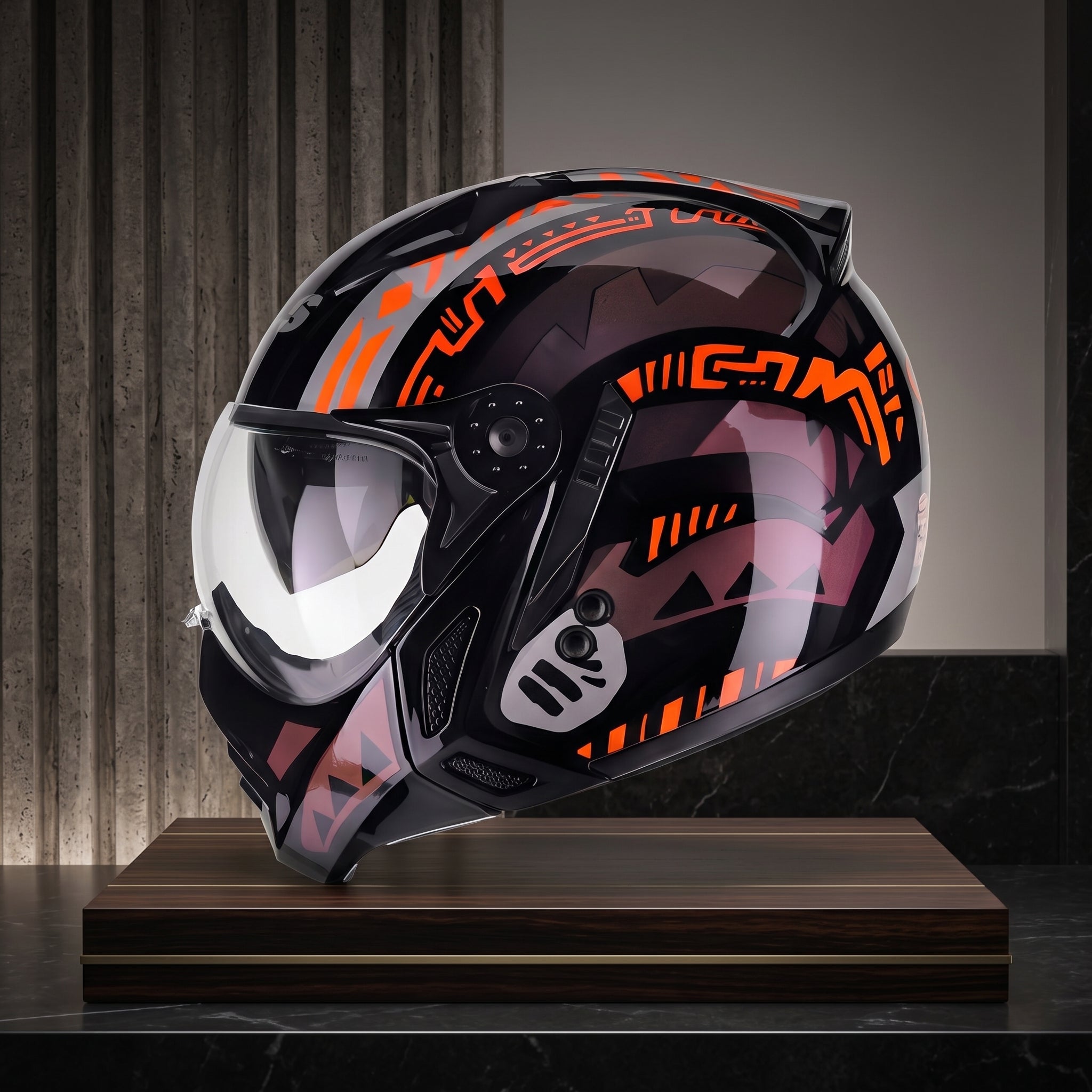 Capacete Peels Mirage Nazka Camaleão - exposição premium lateral