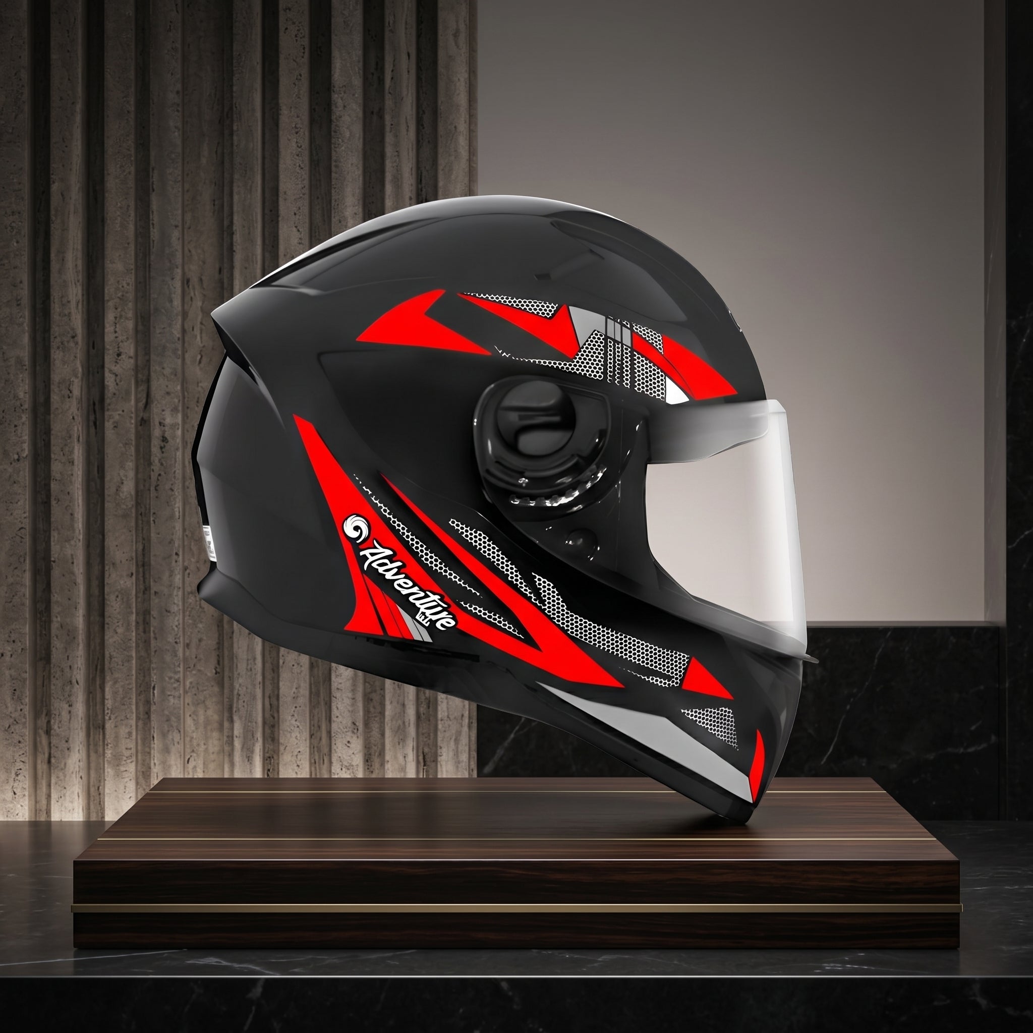 Capacete EBF Kids Adventure Preto/Vermelho