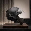 Capacete Fly Young Belle Preto Fosco - exposição premium lateral
