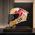 Capacete KYT TT-Revo Enea Indonesia Branco - showcase premium fundo escuro