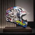 Capacete Xtroy FF526 Ted Branco - Foto showcase lateral branco