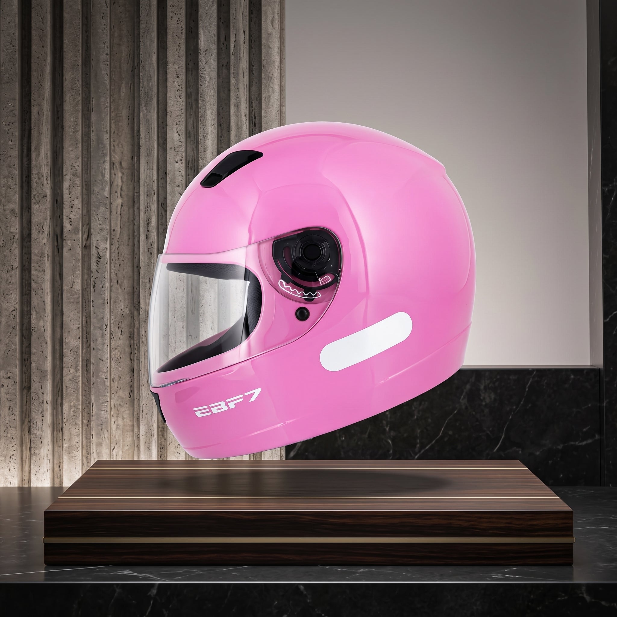 Capacete EBF 7 Solid Rosa - Foto showcase lateral