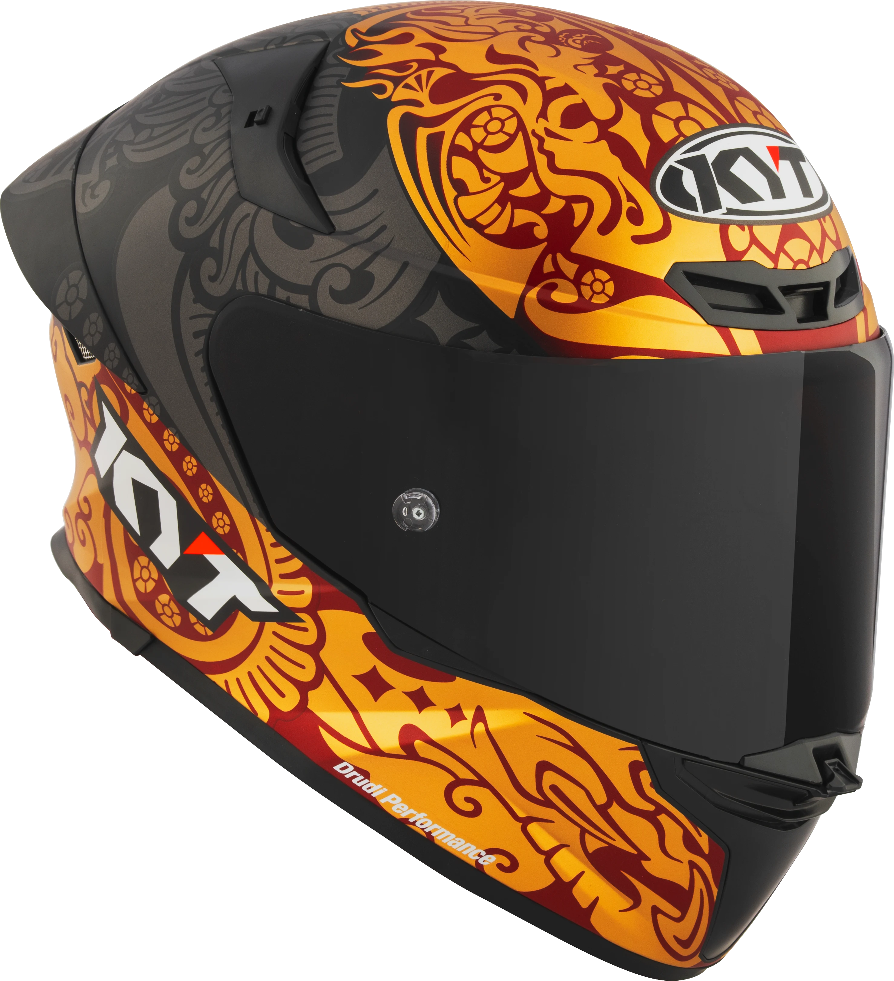 Capacete KYT TT-Revo Enea Indonesia Preto - lateral direita Drudi Performance
