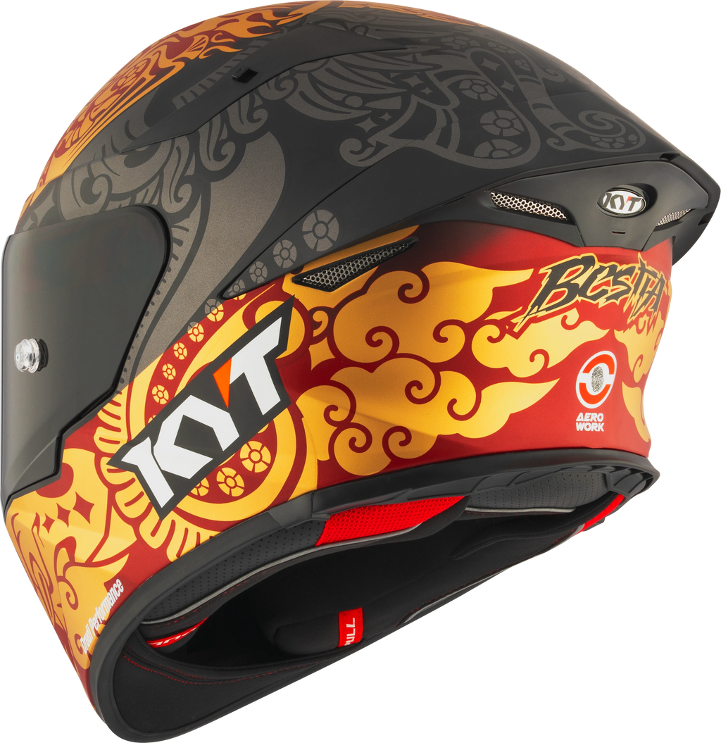 Capacete KYT TT-Revo Enea Indonesia Preto - traseira Bestia Aerowork