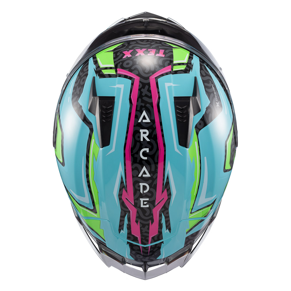 Capacete TEXX Raptor Arcade - Vista de cima