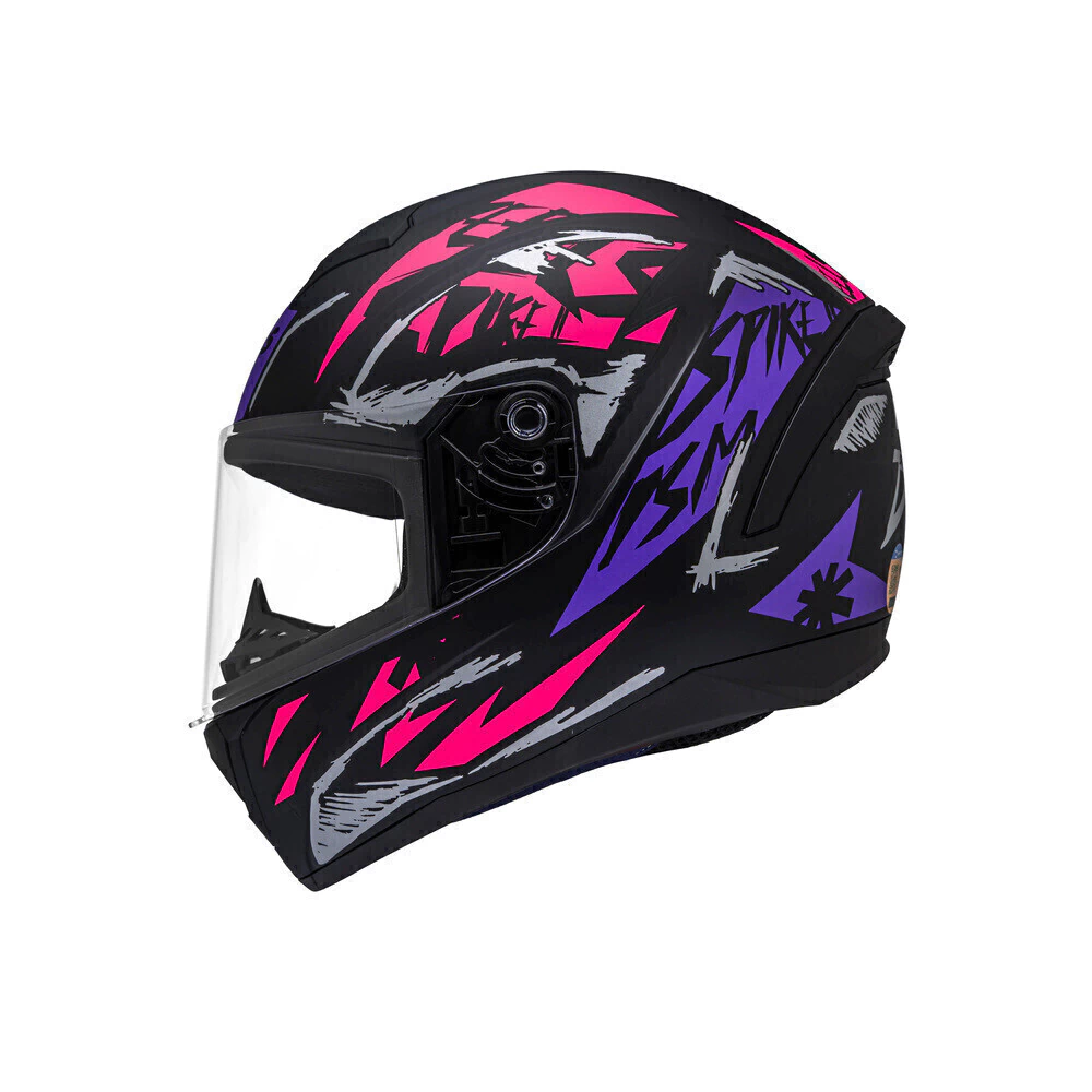 Capacete Peels Spike 2 DSM Preto/Rosa - Vista lateral direita