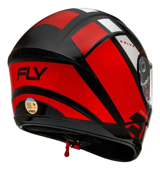 Capacete FLY - Vista traseira