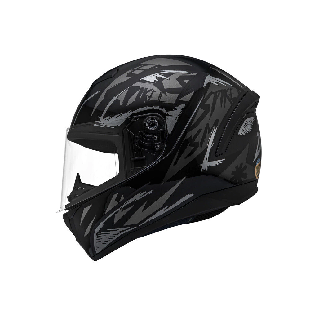 Capacete Peels Spike 2 DSM Preto/Grafite - Vista frontal