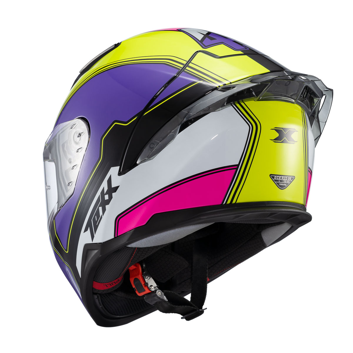 Capacete TEXX Raptor Hornet - Vista traseira lateral