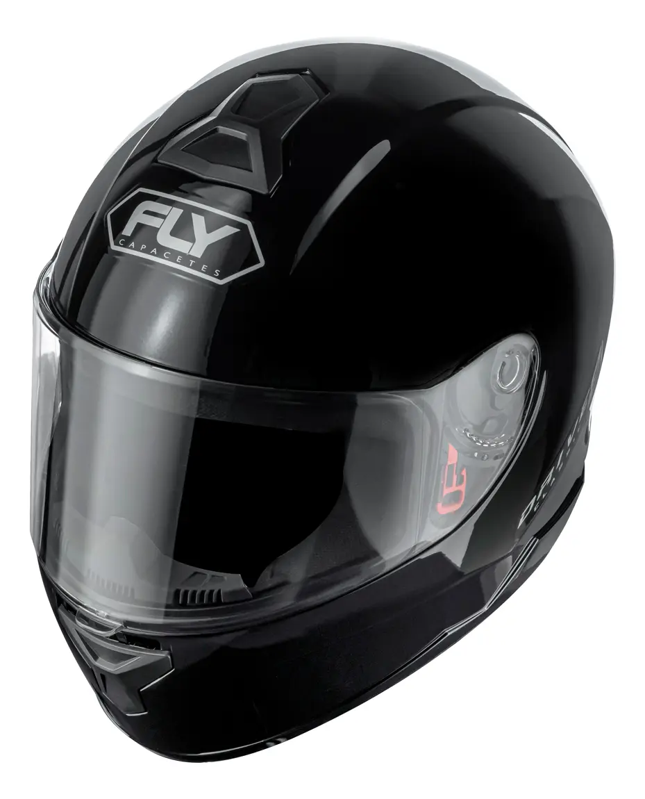 Capacete Fly Drive 2 HG Classic Preto - Vista frontal