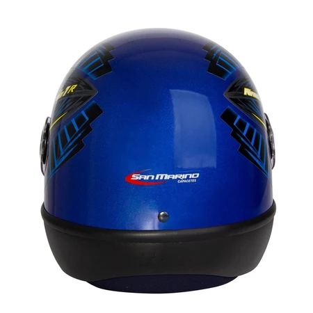 Capacete Taurus Formula 1R Graphic Azul - traseira