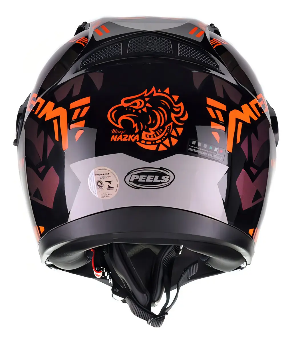 Capacete Peels Mirage Nazka Camaleão - traseira superior