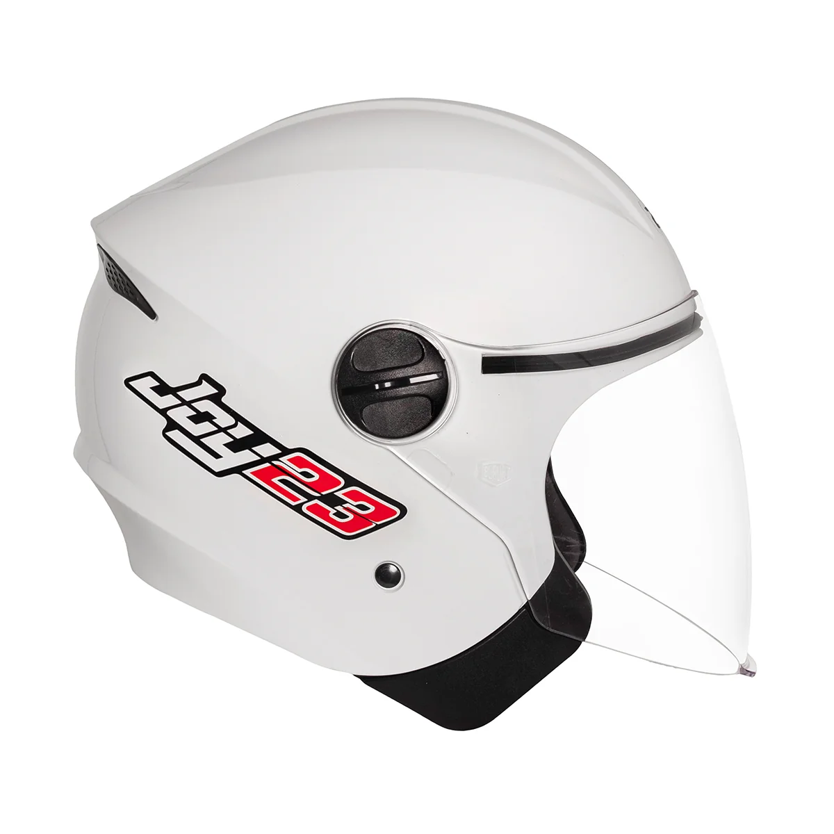 Capacete Taurus Joy 23 Branco Aberto - lateral direita