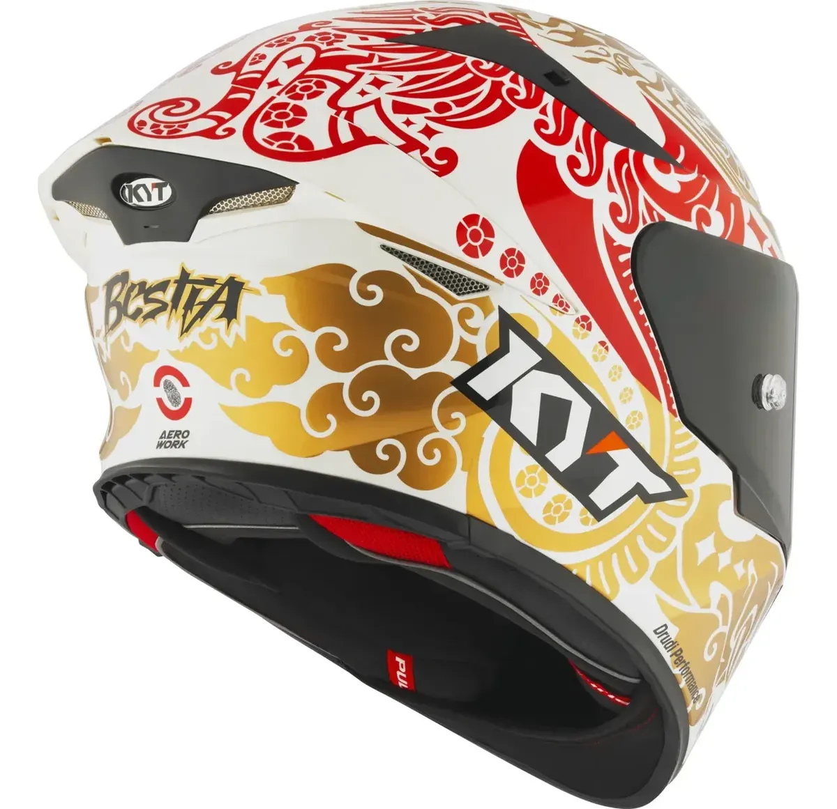 Capacete KYT TT-Revo Enea Indonesia Branco - lateral direita Drudi Performance
