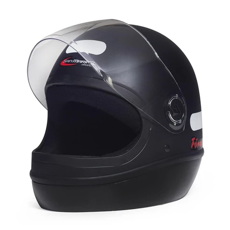 Capacete Taurus Formula 1R Classic Preto Fosco - lateral esquerda