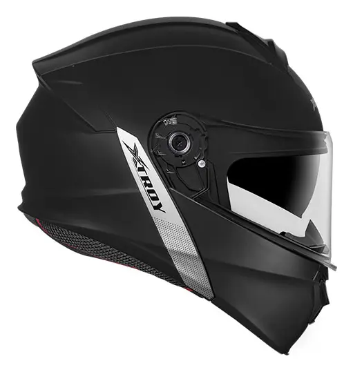 Capacete Xtroy MSV 722 Escamoteável Solid - Vista lateral fechado