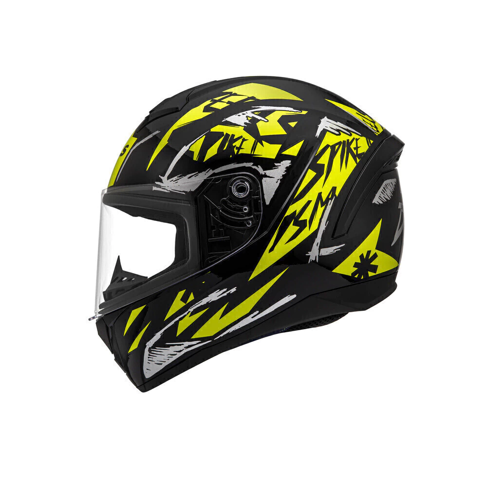 Capacete Peels Spike 2 DSM Preto/Amarelo - Vista lateral direita