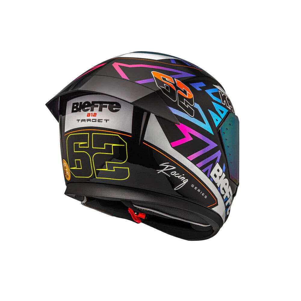 Capacete Bieffe B-12 Target - Vista traseira número 62