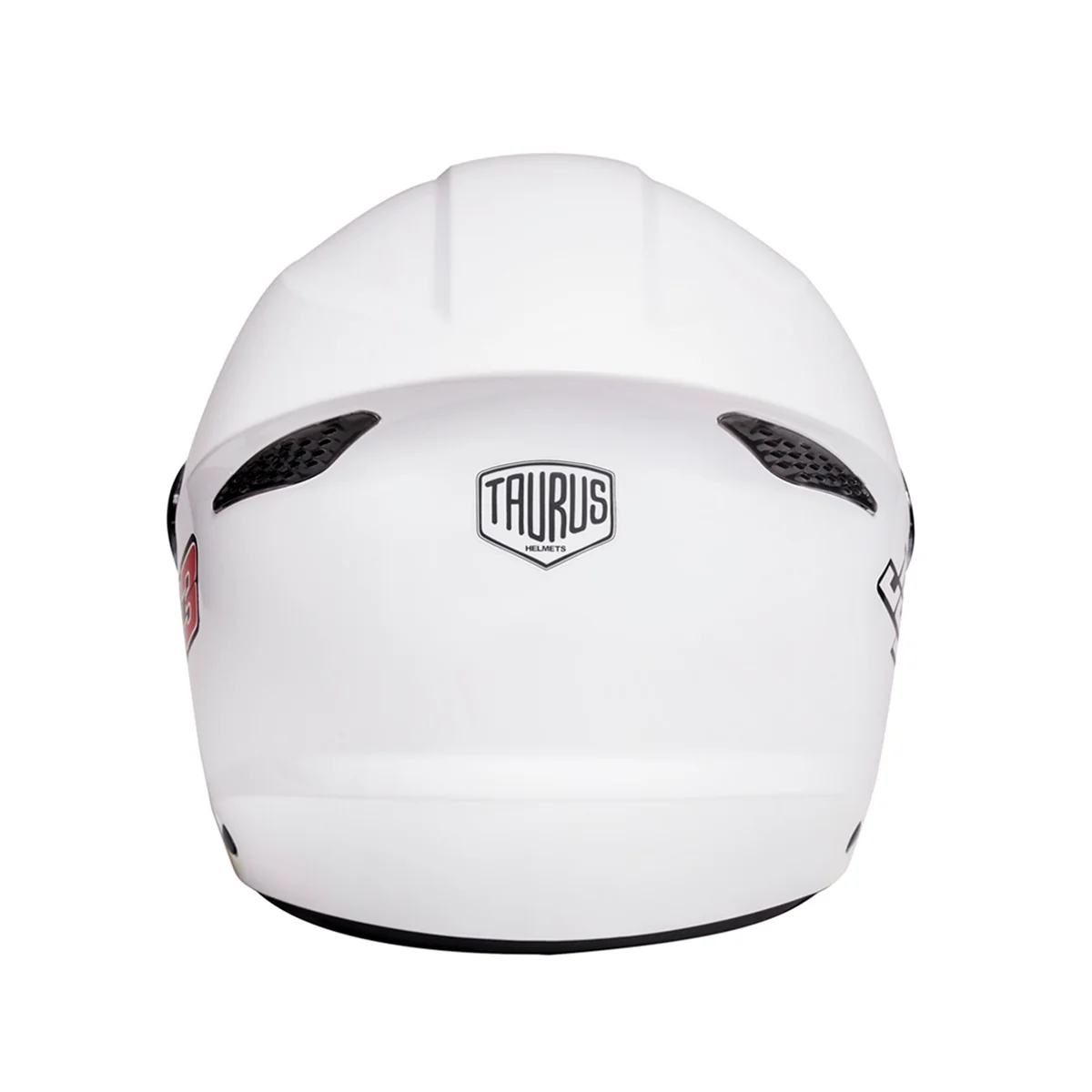 Capacete Taurus Joy 23 Branco Aberto - traseira