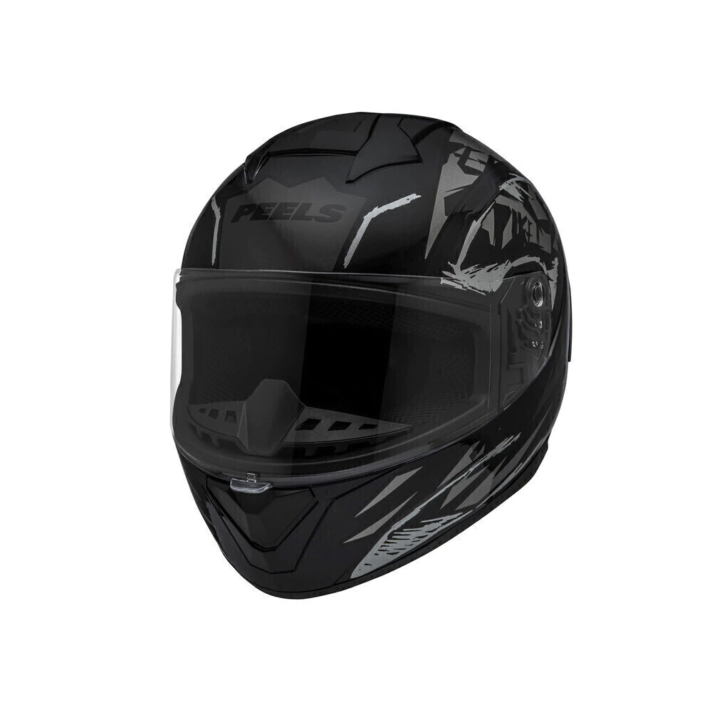 Capacete Peels Spike 2 DSM Preto/Grafite - Vista lateral direita