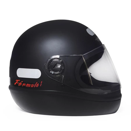 Capacete Taurus Formula 1R Classic Preto Fosco - lateral direita