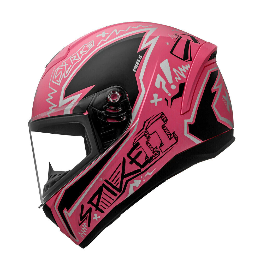Capacete Peels Spike 2 STK Rosa - Vista lateral esquerda
